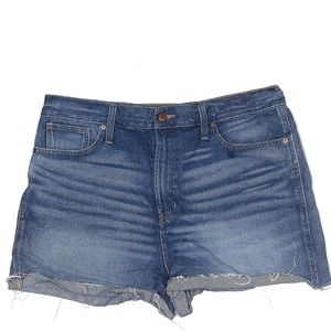 Madewell shorts 27 frayed edges fringe frayed accents, whiskering blue dark wash